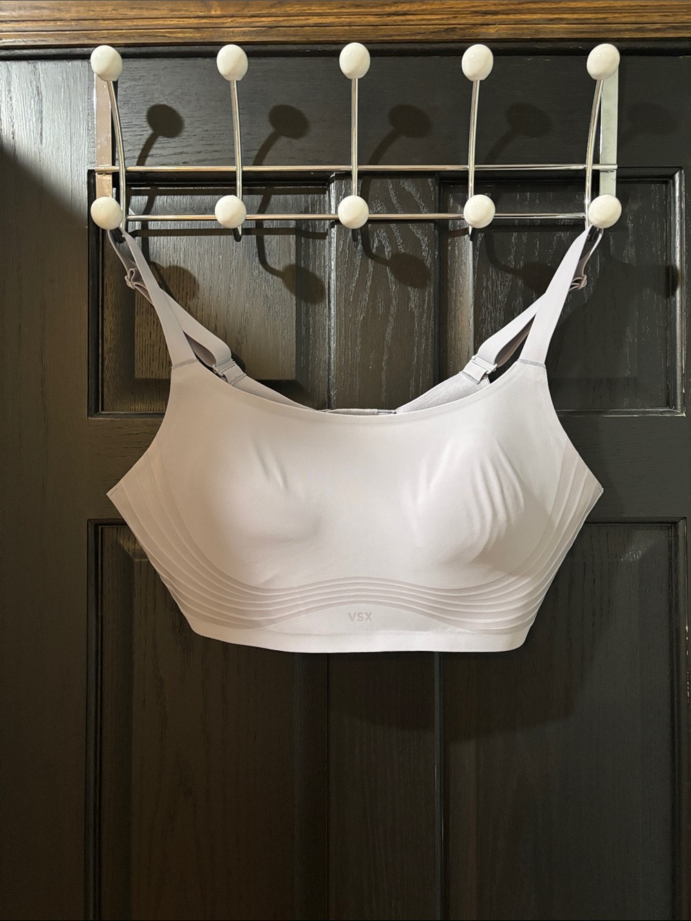 VSX White Seamless Padded Wireless Sports Bra